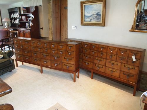 fig 3. Chest of drawers Apothecary chemist drawers a rare pair London Mahogany  c1860