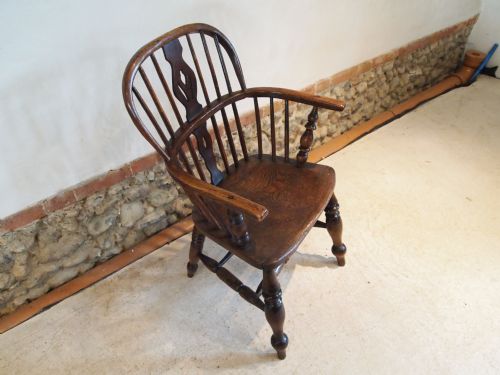 Chair Victorian Windsor Armchair Lincolnshire Region Ash and Elm C1860