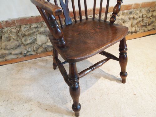 fig 1. Chair Victorian Windsor armchair Lincolnshire region Ash and Elm c1860