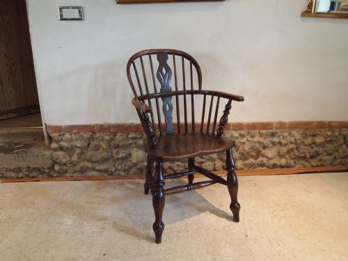 fig 3. Chair Victorian Windsor armchair Lincolnshire region Ash and Elm c1860