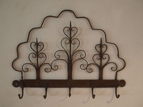 Coat Rack Pegs Game Pans Iron French 18th Century C1750