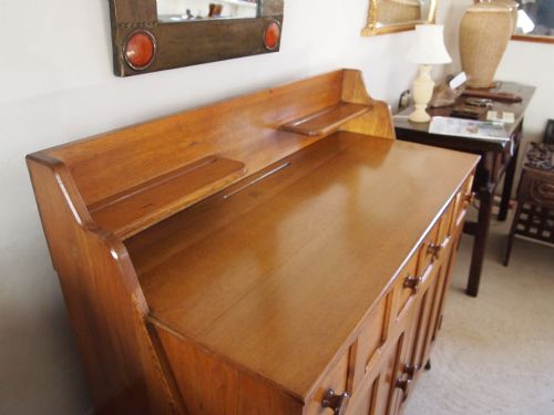fig 1. Dresser sideboard Oak arts and crafts Cotswold school c1920