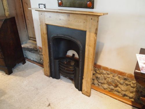 fig 1. Fireplace and surround Victorian Pine c1870
