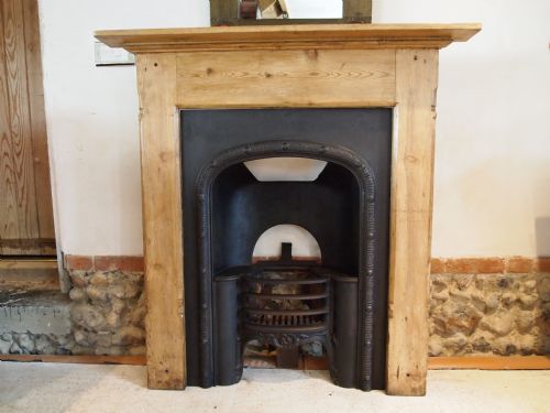 fig 2. Fireplace and surround Victorian Pine c1870
