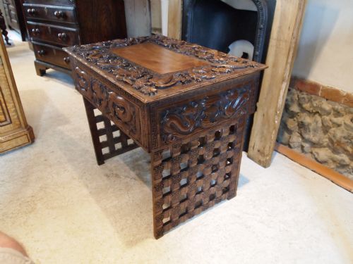 Table Fine Quality Chinese Carved Zitan Table C1900
