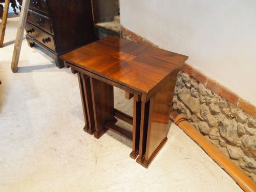 fig 1. Tables Art Deco nest of tables figured Walnut c1920