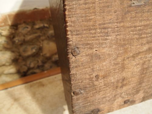 fig 2. Coffer Chest Blanket box Oak six plank Charles II c1660