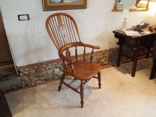 Chair Victorian Windsor Armchair Nottinghamshire Ash and Elm Allsop Family C1860