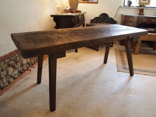 fig 3. Table Oak George IV two plank top c1820