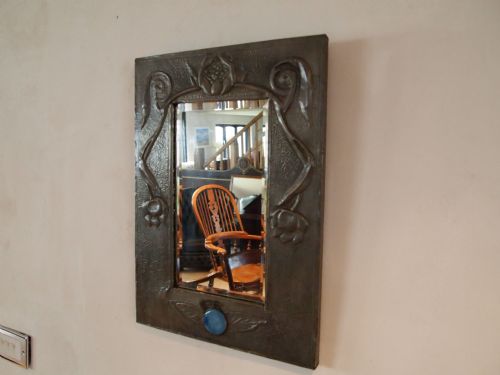 Mirror Arts and Crafts Pewter Mirror Liberty Style C1900