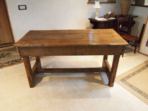 fig 2. Table refectory kitchen dinning George III pitch pine c1790
