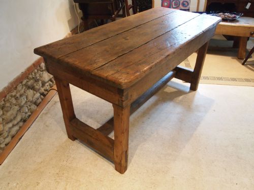 fig 4. Table refectory kitchen dinning George III pitch pine c1790