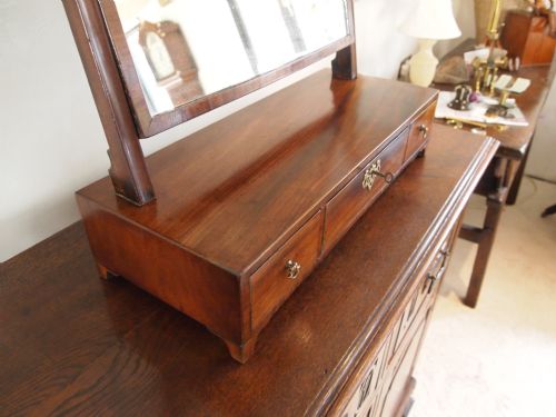 fig 1. Mirror George III Mahogany box mirror with key c1790
