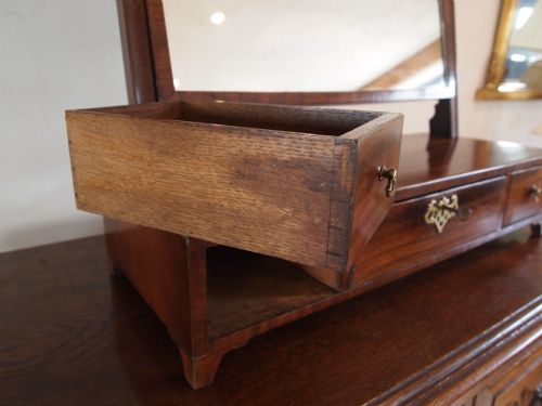 fig 2. Mirror George III Mahogany box mirror with key c1790