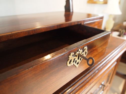 fig 4. Mirror George III Mahogany box mirror with key c1790