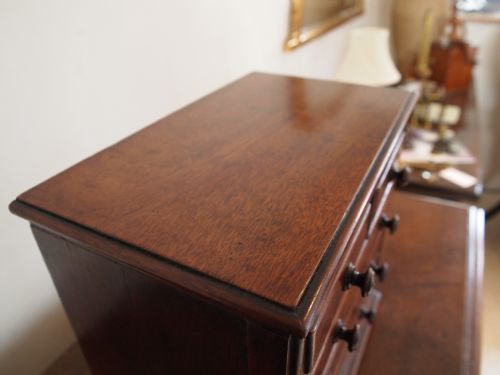 fig 2. Chest of drawers Victorian Mahogany apprentice piece Jewellery box c1880
