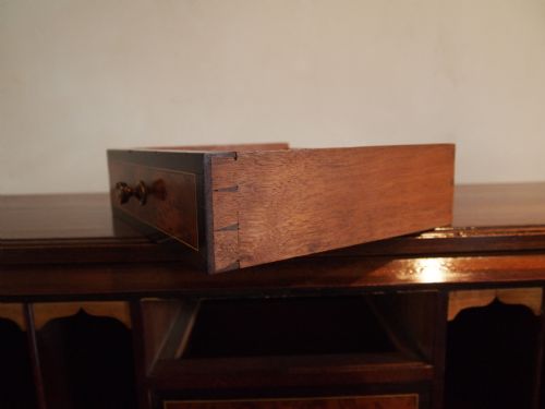 fig 4. Bureau Fine quality Edwardian Mahogany c1900