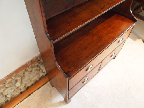 fig 1. Bookcase Waterfall George III Mahogany small proportions c1800