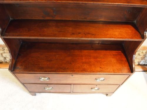 fig 3. Bookcase Waterfall George III Mahogany small proportions c1800