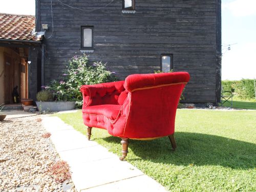 fig 4. Sofa Settee Victorian buttoned back two seater c1860