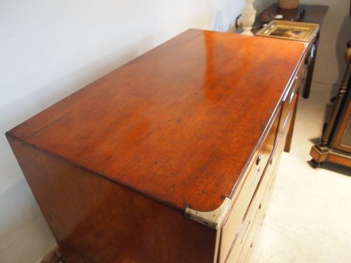 fig 2. Chest of drawers Military Campaign chest Victorian Mahogany 36 inches wide c1870