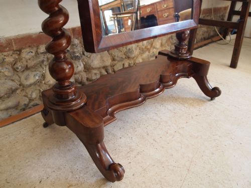 fig 1. Mirror Fine quality Victorian Mahogany cheval mirror c1860