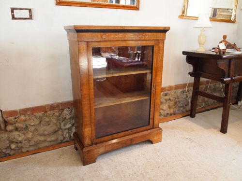Cabinet Pier Cabinet Victorian Walnut Inlaid C1870