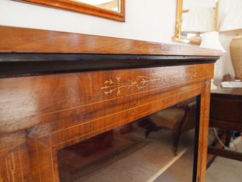 fig 2. Cabinet pier cabinet Victorian Walnut inlaid c1870