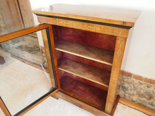 fig 4. Cabinet pier cabinet Victorian Walnut inlaid c1870