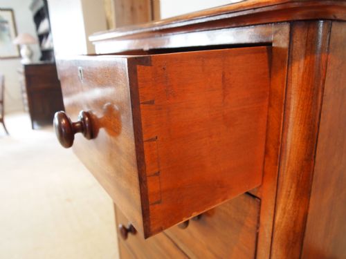 fig 3. Chest of drawers Victorian Mahogany slim only 31 inches wide c1880