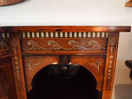 fig 3. Sideboard dresser Victorian Fine quality Rosewood and inlaid Ivory c1870