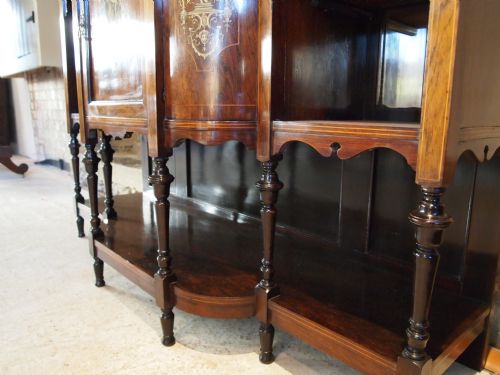 fig 4. Sideboard dresser Victorian Fine quality Rosewood and inlaid Ivory c1870