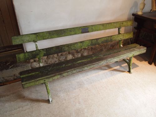 fig 2. Bench garden seat from Lords cricket ground MCC c1920