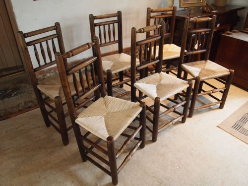 fig 1. Chairs George III Ash spindle back North West chairs c1760
