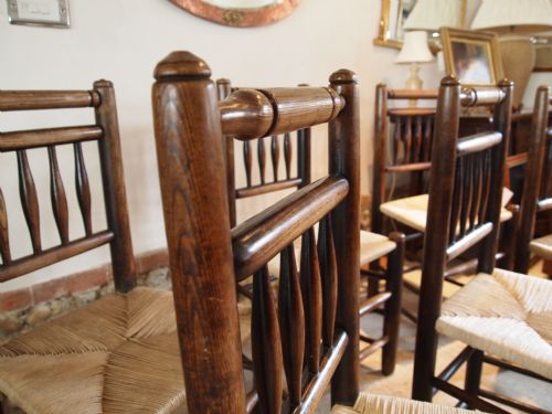 fig 2. Chairs George III Ash spindle back North West chairs c1760