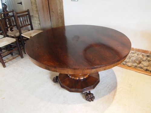 fig 3. Table Victorian Rosewood dining table great size fine quality c1840