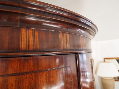 fig 1. Cabinet cupboard George III Mahogany corner cupboard c1790 fine quality