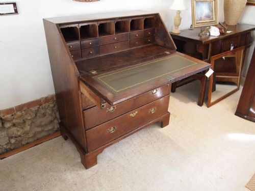 fig 1. Bureau George III Oak only 36 inches wide