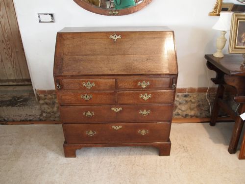 fig 2. Bureau George III Oak only 36 inches wide