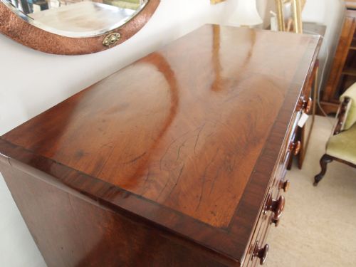 fig 2. Chest of drawers George III Mahogany wonderful decoration c1800