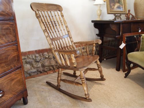 Chair Rocking Chair Victorian Windsor Caistor Lincolnshire John Shadford C1860