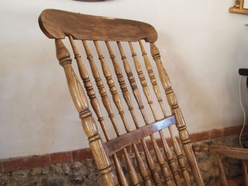 fig 1. Chair rocking chair Victorian Windsor Caistor Lincolnshire John Shadford c1860