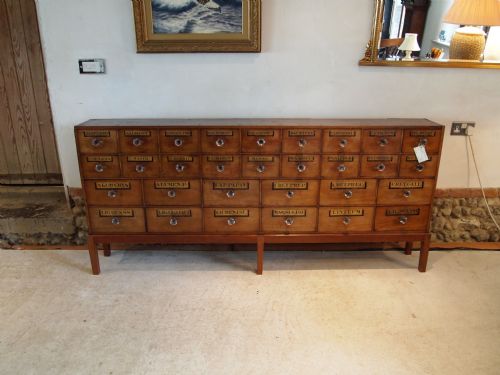 fig 1. Chest of drawers Apothecary chemist drawers London Mahogany c1860