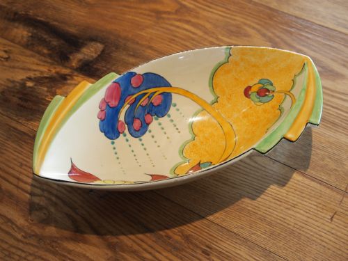 Clarice Cliff Moonlight Pattern Bowl Rare Fantasque C1933