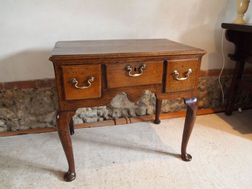 fig 1. Table chest of drawers Lowboy Oak George III c1760