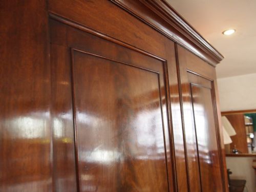 fig 1. Wardrobe George IV Flame Mahogany c1820
