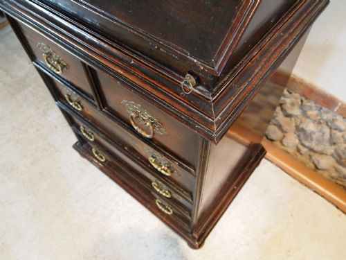 fig 2. Bureau Very rare small Dutch colonial Teak bureau c1750