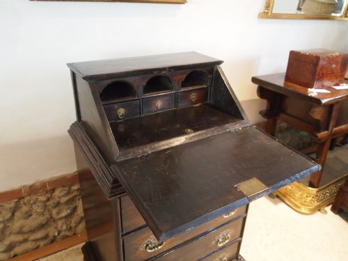 fig 3. Bureau Very rare small Dutch colonial Teak bureau c1750