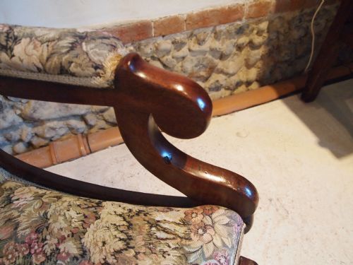 fig 2. Chair rocking chair Victorian Mahogany c1860