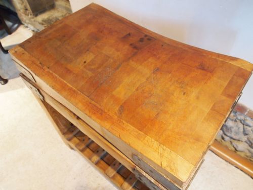 fig 1. Butchers block and stand c1910